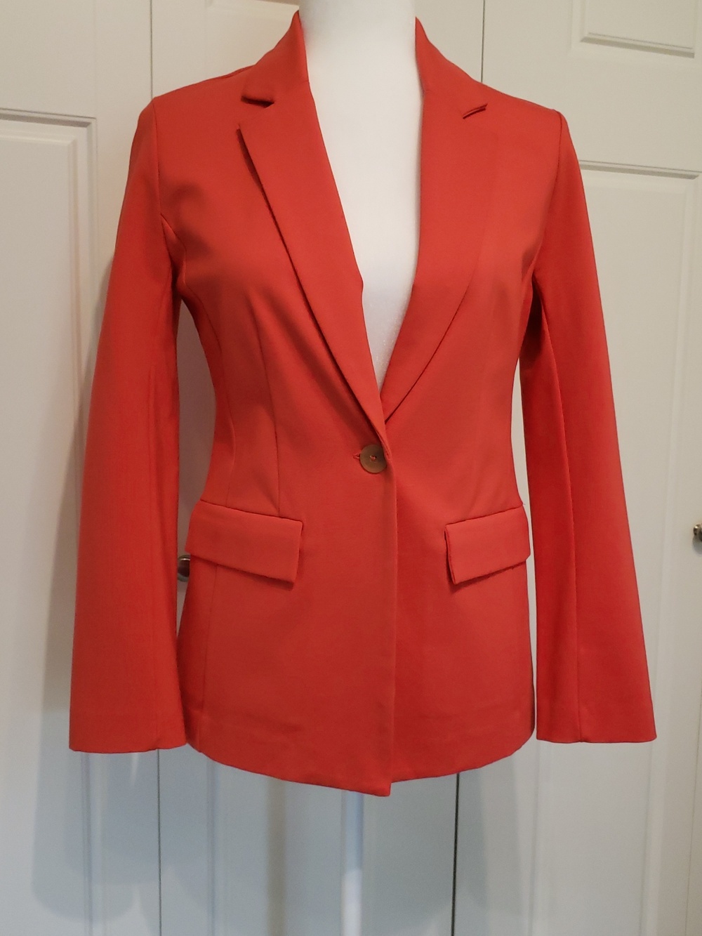 Halogen XSP Women's Orange Blazer